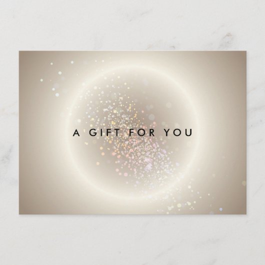 Celestial Confetti Glow Gold Cadeaubon (Voorkant)