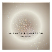 Celestial Confetti Glow Gold Perfect Poster (Voorkant)