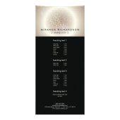 Celestial Confetti Glow Gold Reclamekaart (Voorkant)