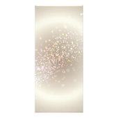 Celestial Confetti Glow Gold Reclamekaart (Achterkant)
