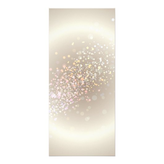 Celestial Confetti Glow Gold Reclamekaart (Achterkant)