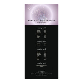 Celestial Confetti Glow Paarse Reclamekaart