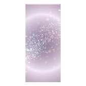 Celestial Confetti Glow Paarse Reclamekaart (Achterkant)