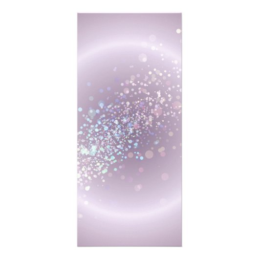 Celestial Confetti Glow Paarse Reclamekaart (Achterkant)