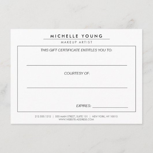 Celestial Confetti Glow Pink Cadeaubon (Achterkant)