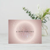 Celestial Confetti Glow Pink Cadeaubon (Staand voorkant)