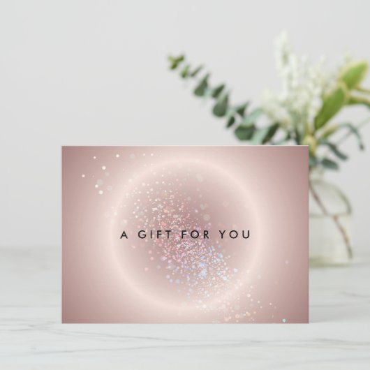 Celestial Confetti Glow Pink Cadeaubon (Staand voorkant)