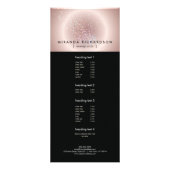 Celestial Confetti Glow Pink Reclamekaart (Voorkant)