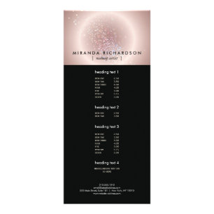 Celestial Confetti Glow Pink Reclamekaart