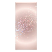 Celestial Confetti Glow Pink Reclamekaart (Achterkant)