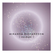 Celestial Confetti Glow Purple Perfect Poster (Voorkant)