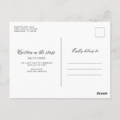 Celestial Constellation Blue Stars Bewaar de datum Briefkaart (Achterkant)