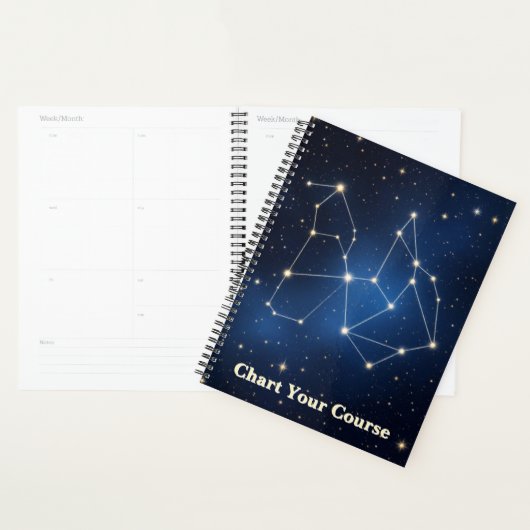 Celestial Constellation Map | Silver Foil Star Cha Planner (Display)