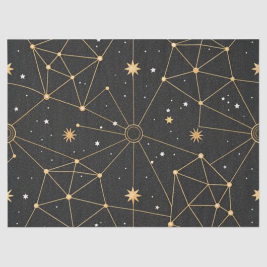 Celestial Constellation Star Pattern (3) Tissuepapier (Voorkant)