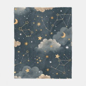Celestial Constellation Star Pattern (5) Fleece Deken (Voorkant)