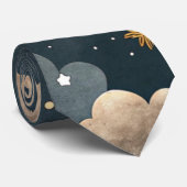 Celestial Constellation Star Pattern (5) Stropdas (Opgerold)