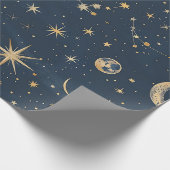 Celestial Constellation - Sterrennacht (1) Cadeaupapier (Hoek)