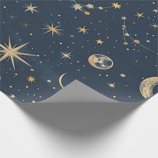 Celestial Constellation - Sterrennacht (1) Cadeaupapier (Hoek)