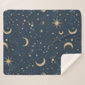 Celestial Constellation - Sterrennacht (1) Sherpa Deken (Voorkant (horizontaal))