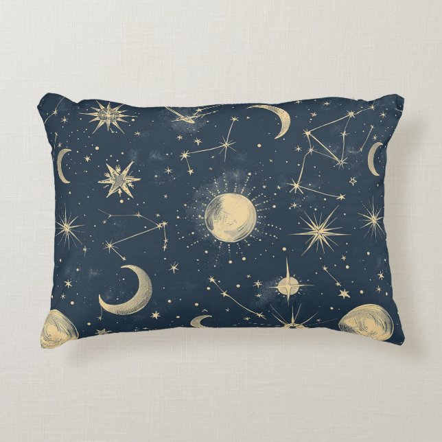 Celestial Constellation - Sterrennacht (3) Accent Kussen (Voorkant)