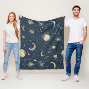 Celestial Constellation - Sterrennacht (3) Fleece Deken