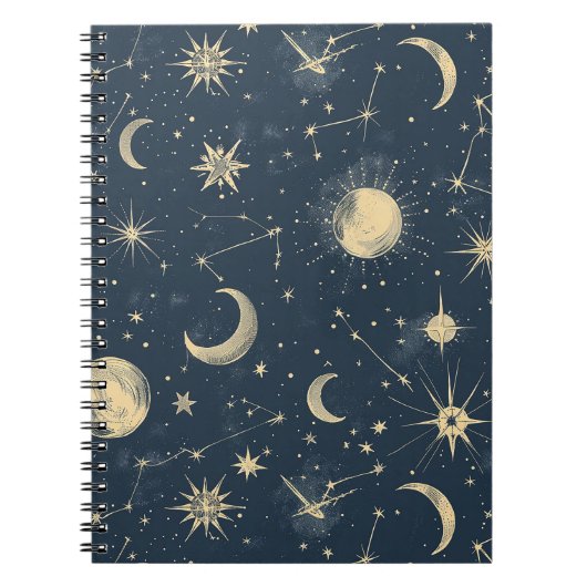 Celestial Constellation - Sterrennacht (3) Notitieboek (Voorkant)