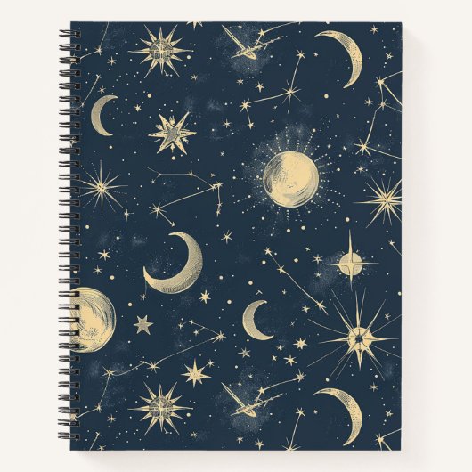 Celestial Constellation - Sterrennacht (3) Notitieboek (Voorkant)