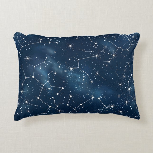 Celestial Constellation - Sterrennacht (4) Accent Kussen (Voorkant)