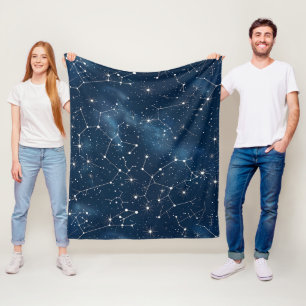 Celestial Constellation - Sterrennacht (4) Fleece Deken