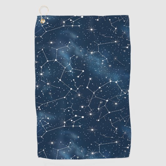 Celestial Constellation - Sterrennacht (4) Golfhanddoek (Voorkant)