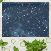 Celestial Constellation - Sterrennacht (4) Theedoek (Gevouwen)