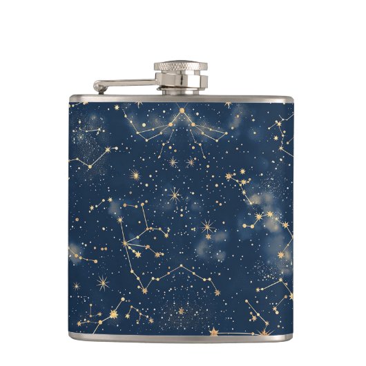 Celestial Constellation - Sterrennacht (5) Heupfles (Voorkant)