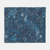Celestial Constellation - Sterrennacht (6) Fleece Deken (Voorkant (Horizontaal))