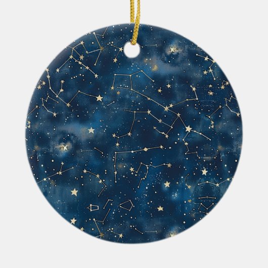 Celestial Constellation - Sterrennacht (6) Keramisch Ornament (Voorkant)