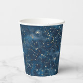 Celestial Constellation - Sterrennacht (6) Papieren Bekers (Achterkant)