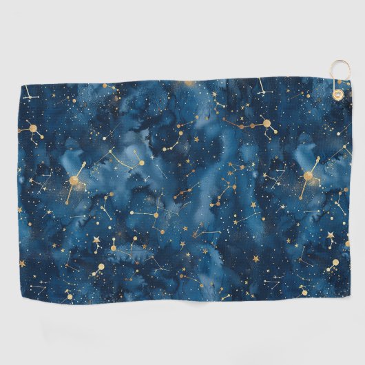 Celestial Constellation - Sterrennacht (7) Golfhanddoek (Horizontaal)
