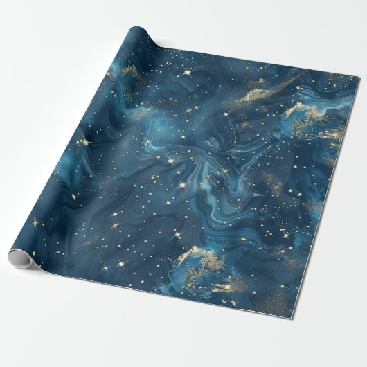 Celestial Constellation - Sterrennacht (8) Cadeaupapier (Uitgerold)