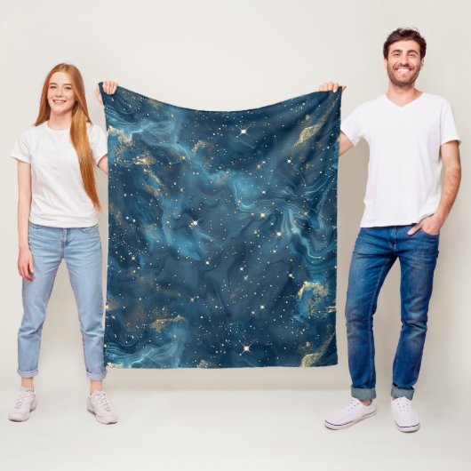 Celestial Constellation - Sterrennacht (8) Fleece Deken (In situ)