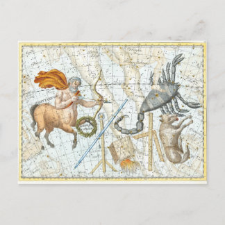  Celestial Constellations Map Briefkaart
