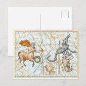 Celestial Constellations Map Briefkaart (Voorkant / Achterkant)