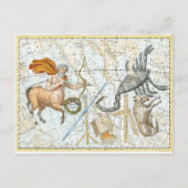 Celestial Constellations Map Briefkaart (Voorkant)