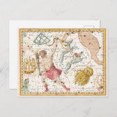 Celestial Constellations Map Briefkaart (Voorkant / Achterkant)