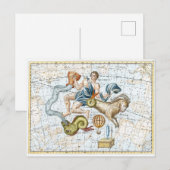  Celestial Constellations Map Briefkaart (Voorkant / Achterkant)