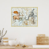  Celestial Constellations Map Poster (Keuken)
