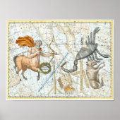 Celestial Constellations Map Poster (Voorkant)