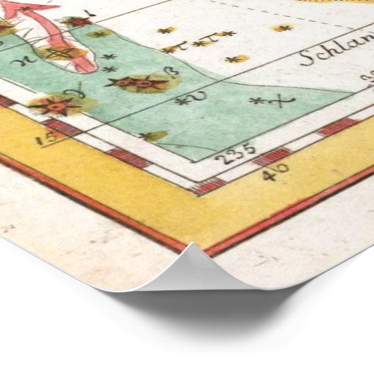 Celestial Constellations Map Poster (Hoek)