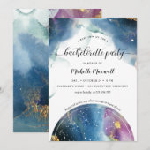 Celestial Constellations Stars Bachelorette Party Kaart (Voorkant / Achterkant)