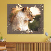 *~* Celestial Cosmic Art AP23 Artistieke LIONESS Canvas Afdruk (Insitu (Woonkamer))