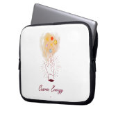 Celestial Cosmic Hand Electronics Bag - Minimalist Laptop Sleeve (Voorkant Links)