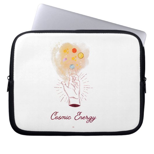 Celestial Cosmic Hand Electronics Bag - Minimalist Laptop Sleeve (Voorkant)